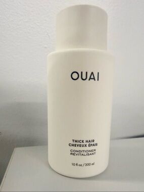 OUAI Thick Hair Conditioner — Cream White Bottle